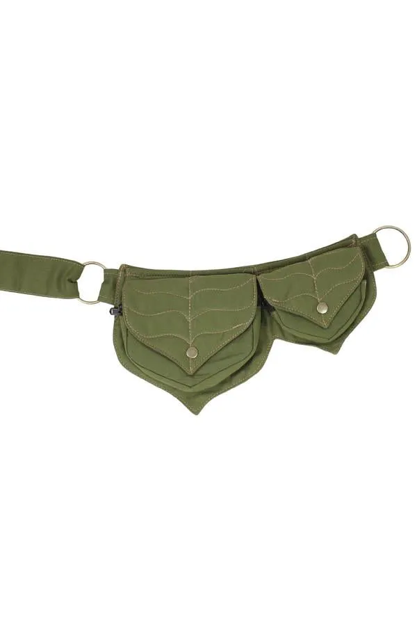 Cotton two Leaf Pocket Waist Belt