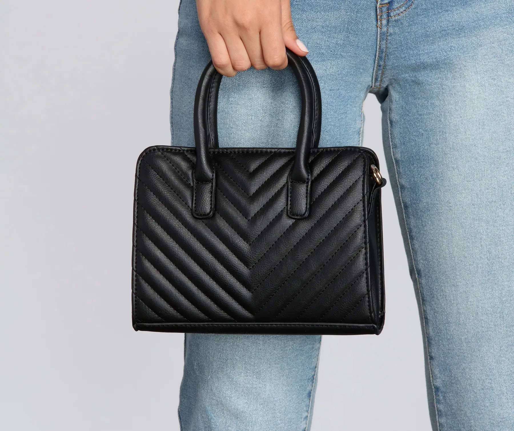 Cross-body Quilted Satchel