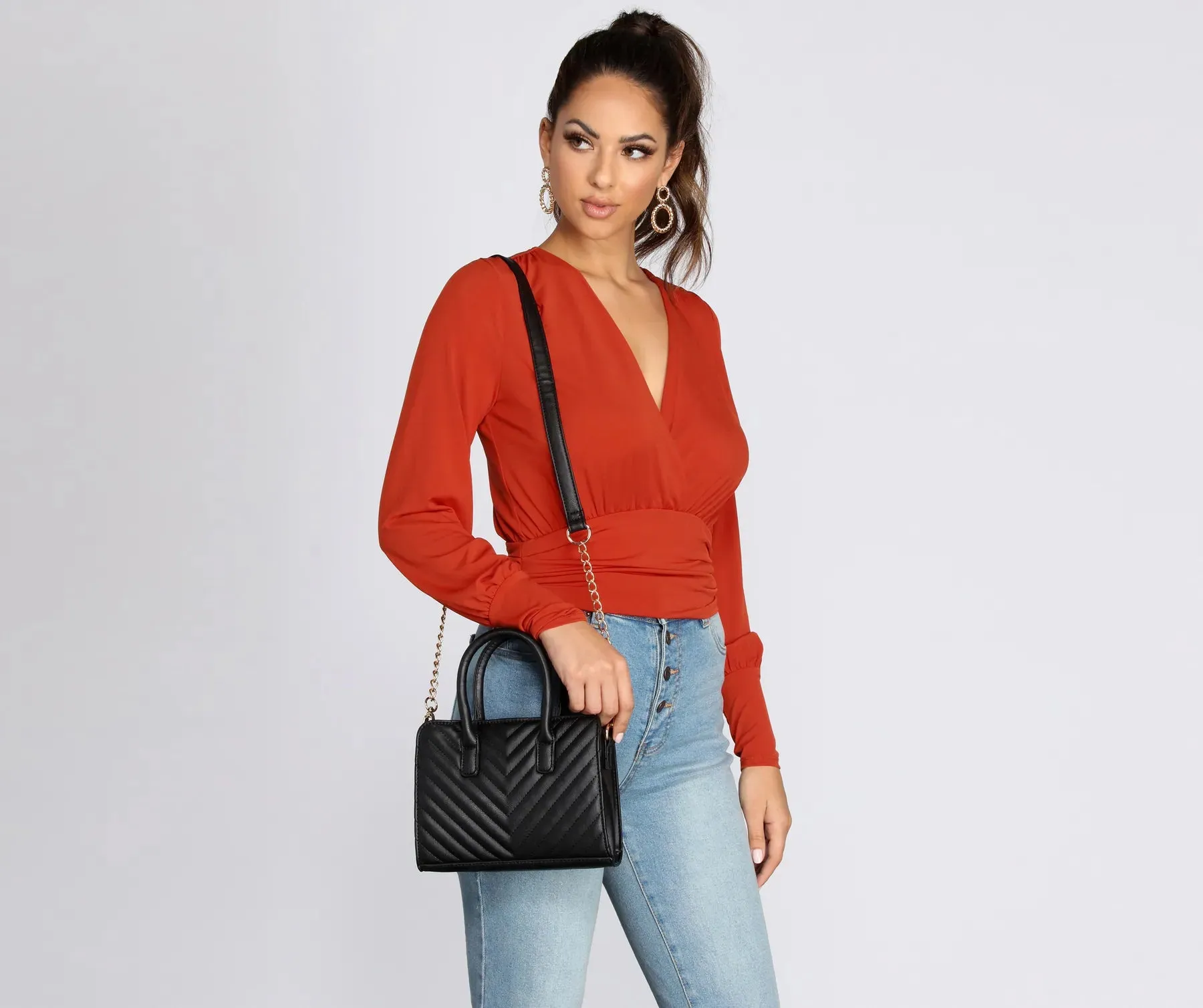 Cross-body Quilted Satchel