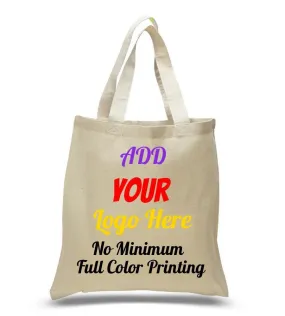 CUSTOM COTTON REUSABLE WHOLESALE TOTE BAGS