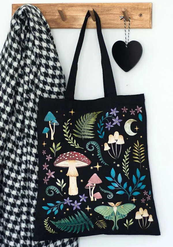 Dark Forest Print Cotton | TOTE BAG