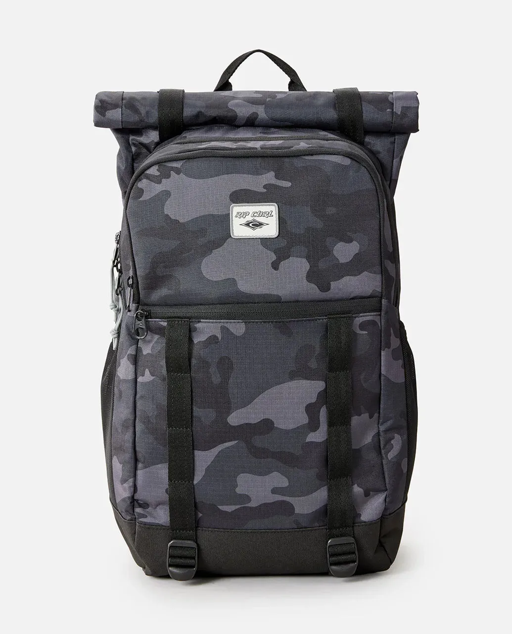 Dawn Patrol 30L Camo Backpack in Black & Grey