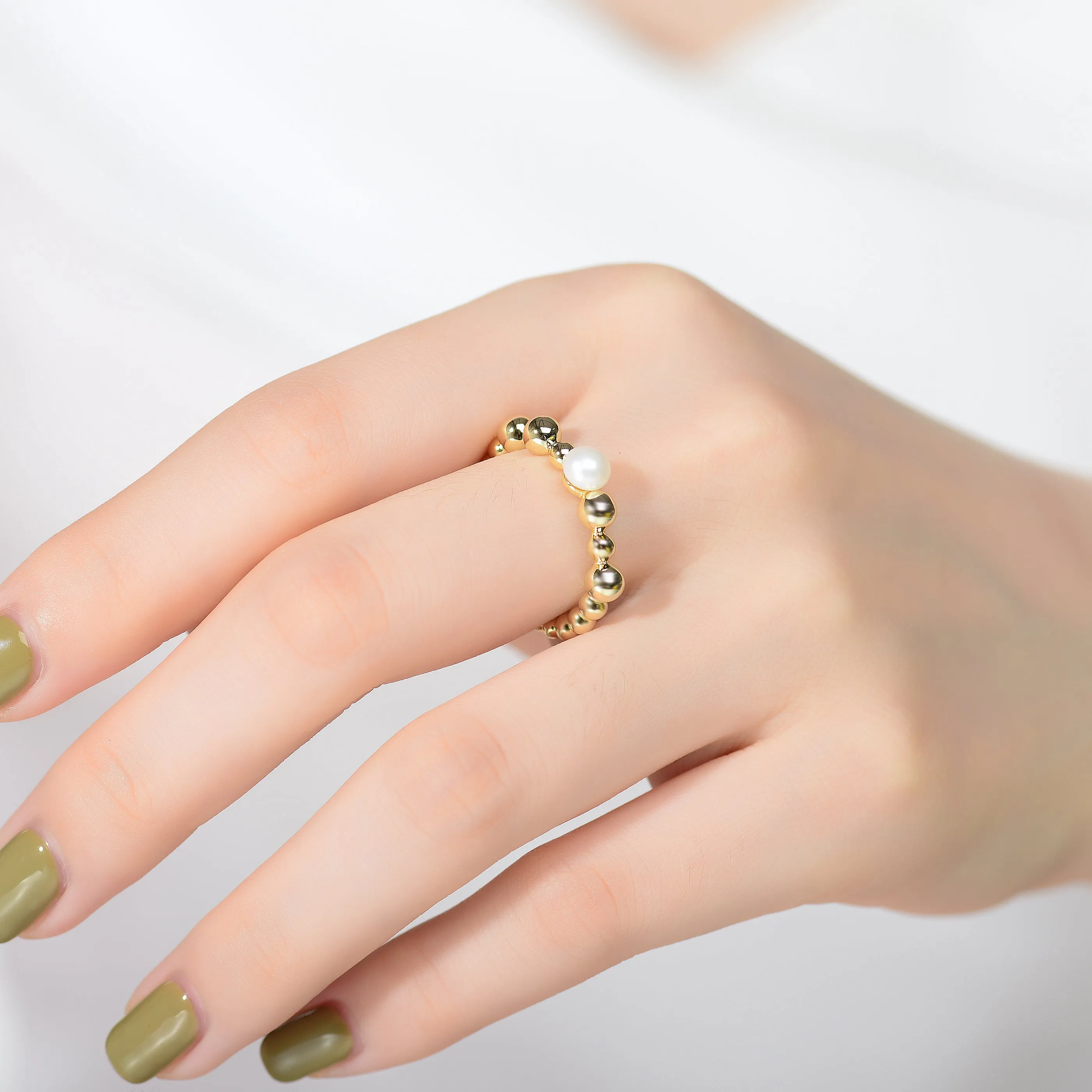 Delphine Bubbles Pearl Ring