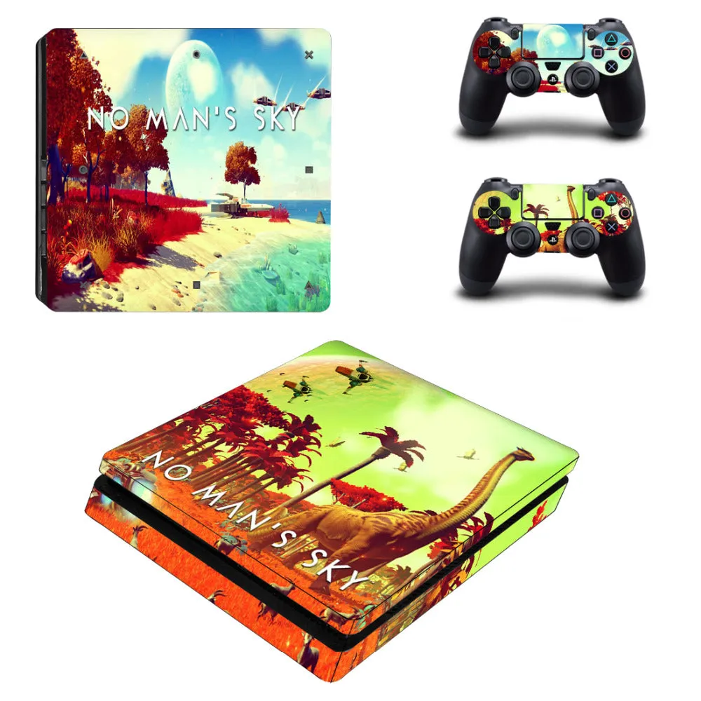 Dinosaur Decal Skins for Ps 4 Slim for Playstation4 Slim for ps4 slim Vinyl Sticker Cover Case