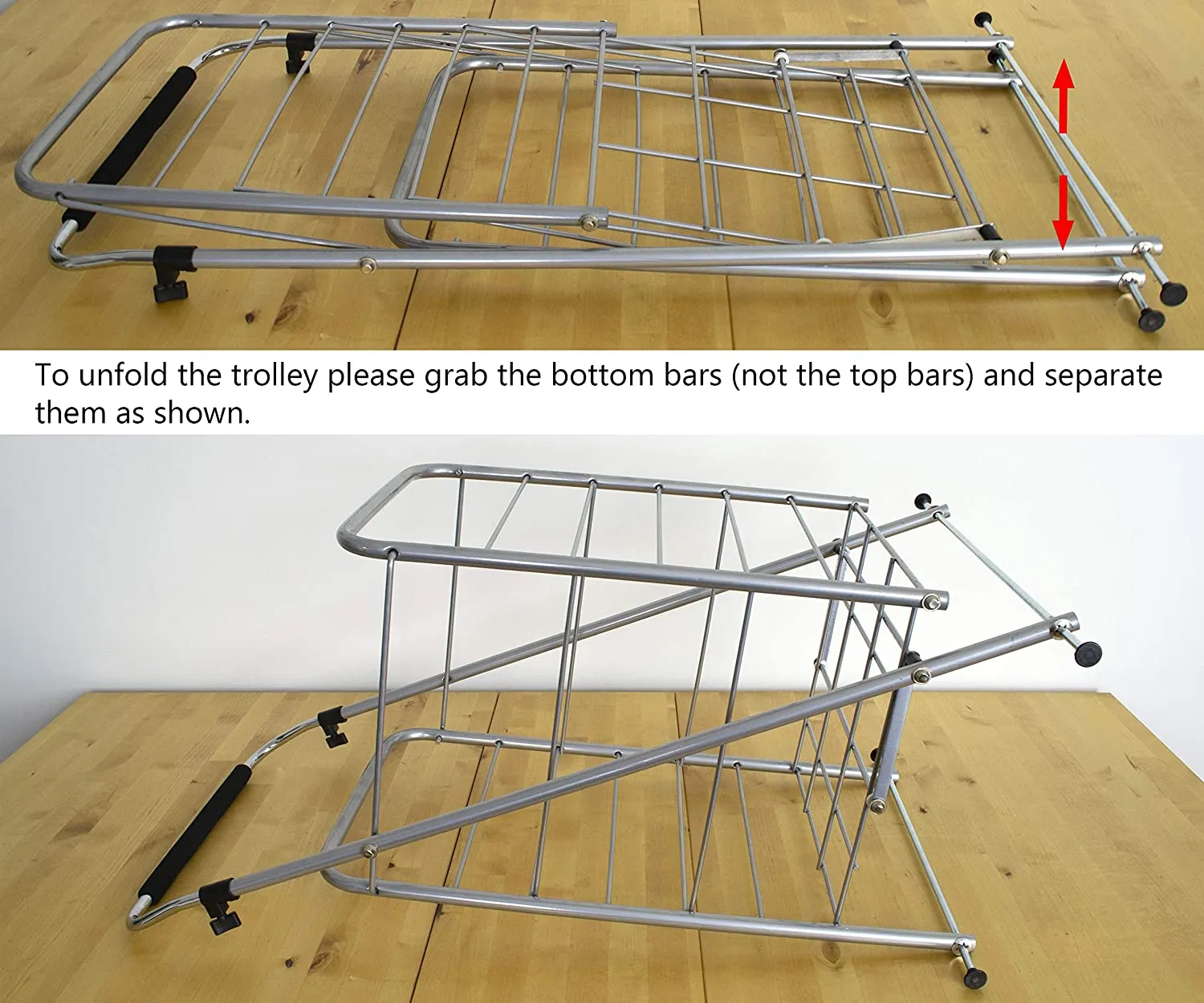 Eagle 4 Wheel Checkered Shopping Trolley Cart