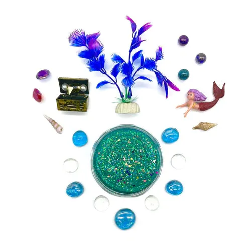 Earth Grown KidDough: Bagged Sensory Kit Mermaid