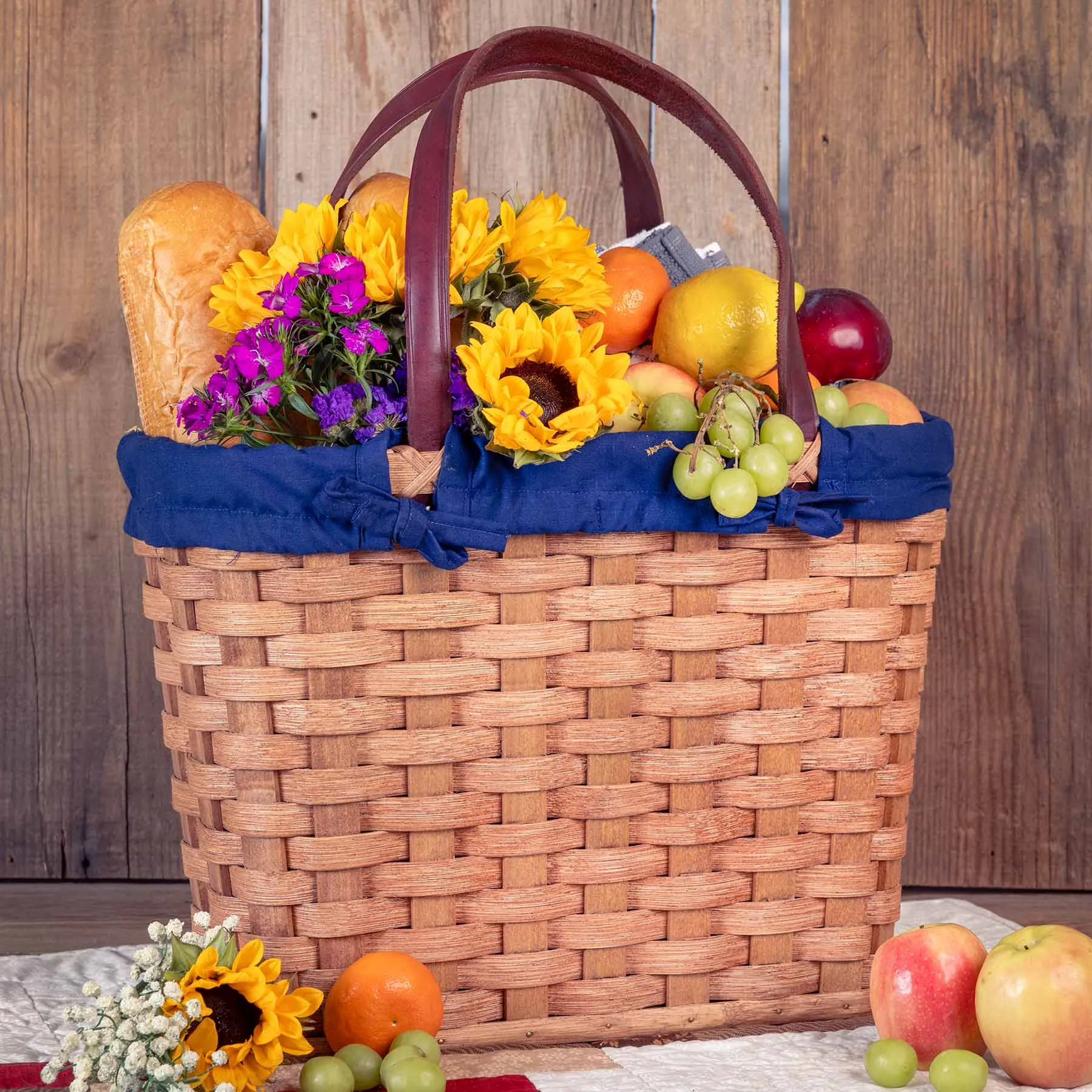 Farmers’ Market Shopping Bag | Amish Wicker Produce Carrier