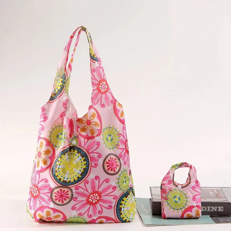 Fashion Geometry Pvc Household Shopping Bag