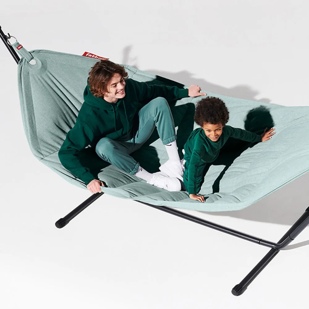 Fatboy Superb Hammock with Pillow and Black Frame (Seafoam)