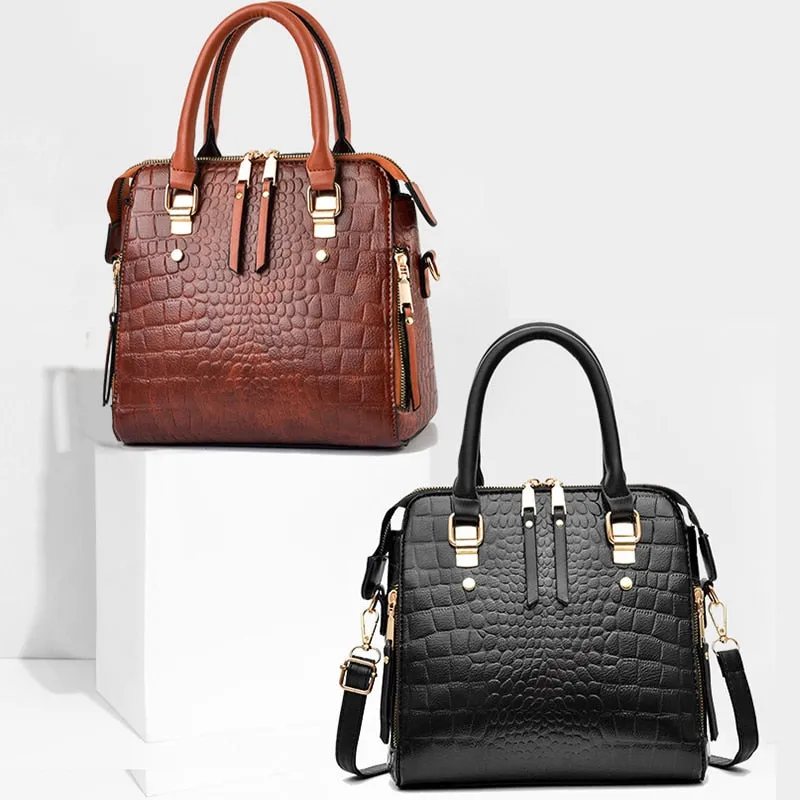 Funki Buys | Bags | Handbags | Women's Crocodile Pattern Tote