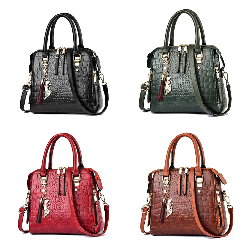 Funki Buys | Bags | Handbags | Women's Crocodile Pattern Tote