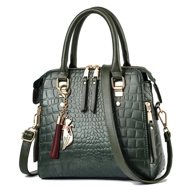 Funki Buys | Bags | Handbags | Women's Crocodile Pattern Tote