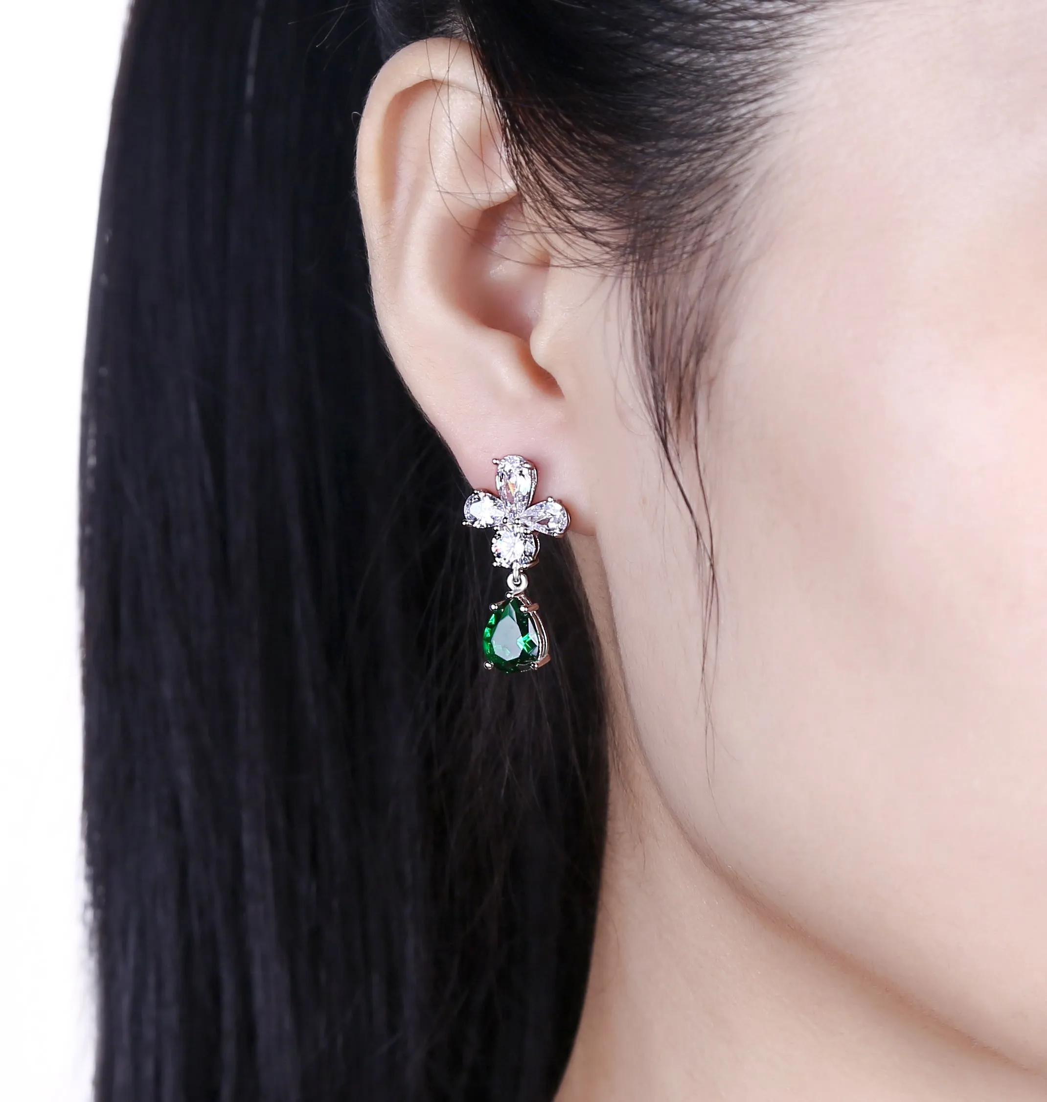 Gabrielle Cross Drop Earrings