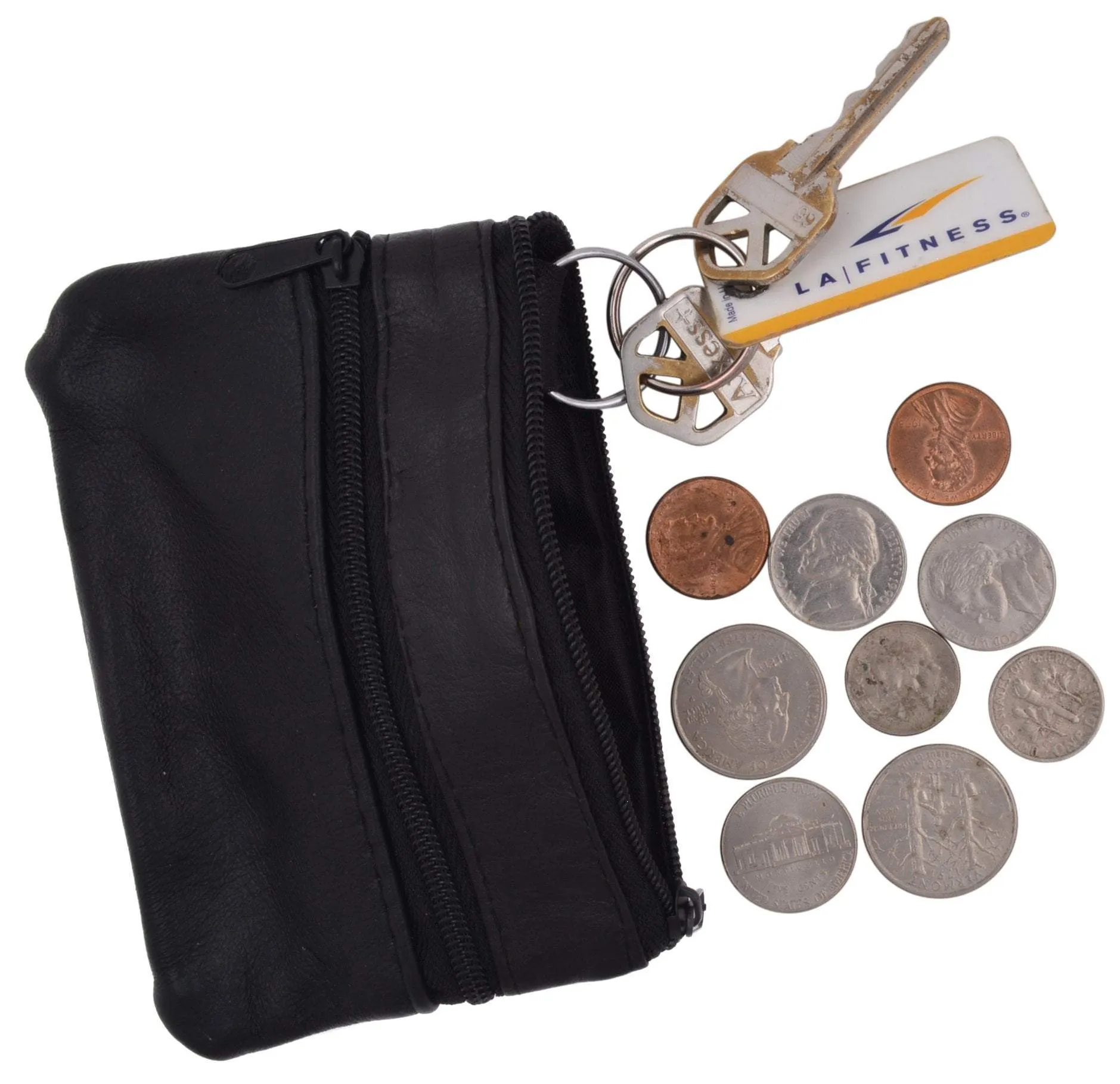 Genuine Leather Change Purse Coin Purse Front Pocket Wallet