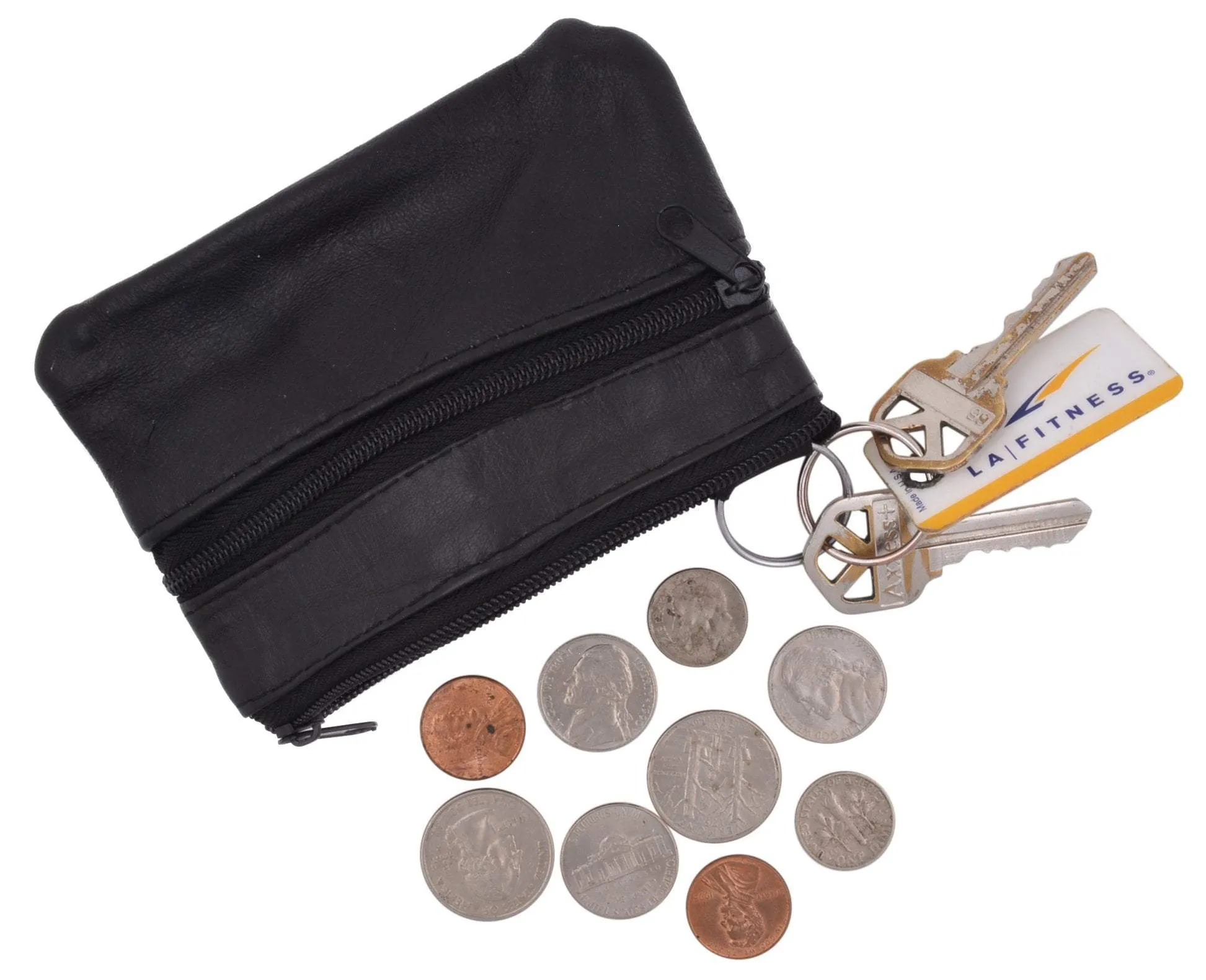 Genuine Leather Change Purse Coin Purse Front Pocket Wallet