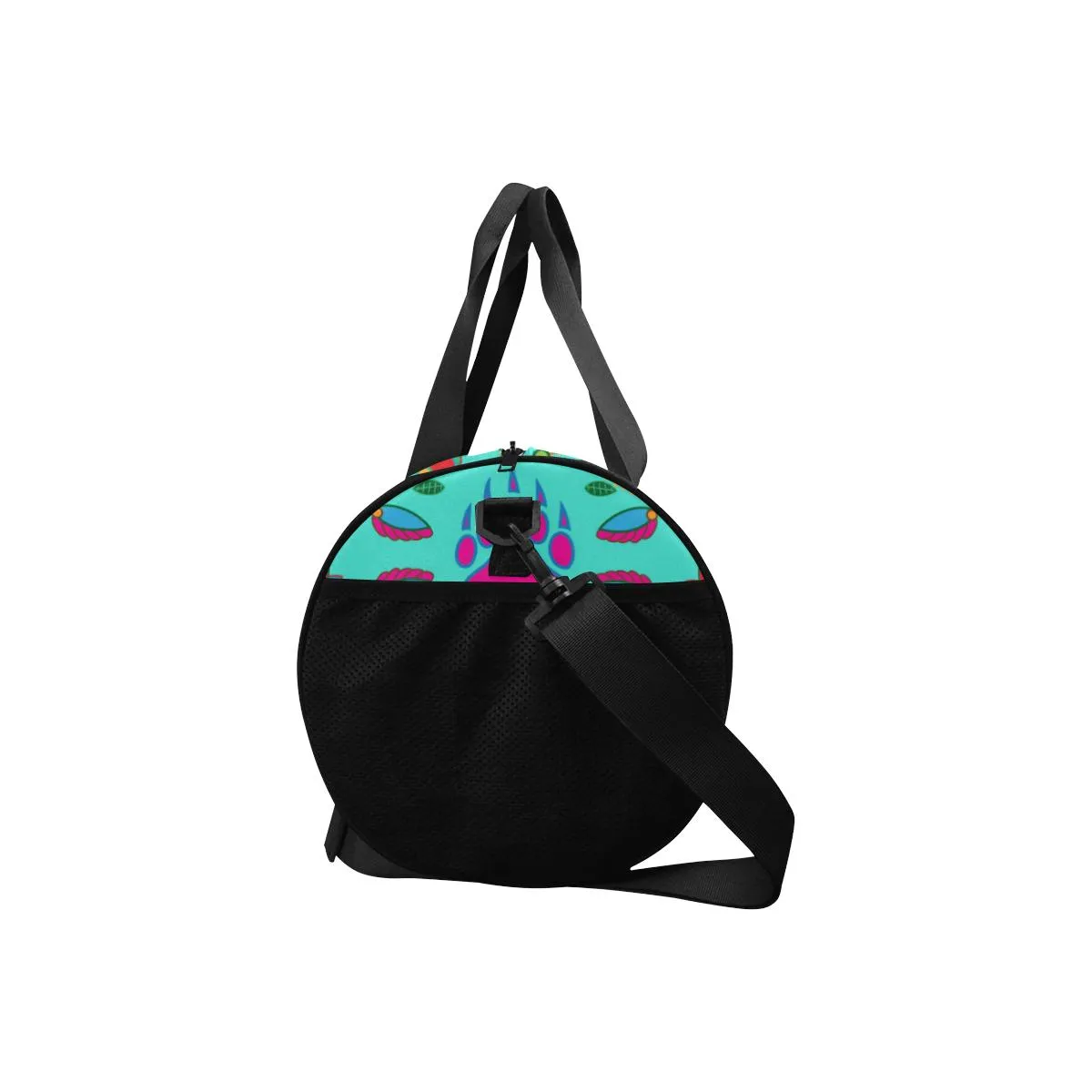 Geometric Floral Fall - Sky Duffle Bag