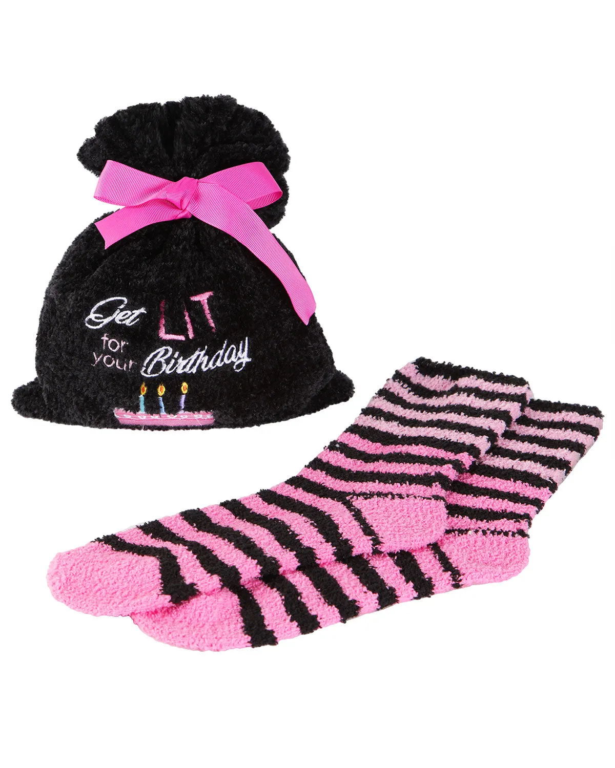 Get Lit Cozy Socks & Gift Bag Set