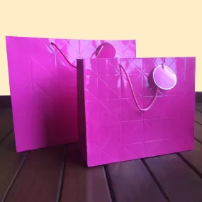 Gift Bags - Geometric Fuchsia <br/>(Set of 2)