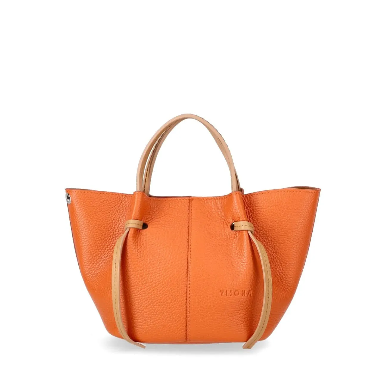 GIULIA Mini Italian Calf Leather Top Handle Bag by Visona'