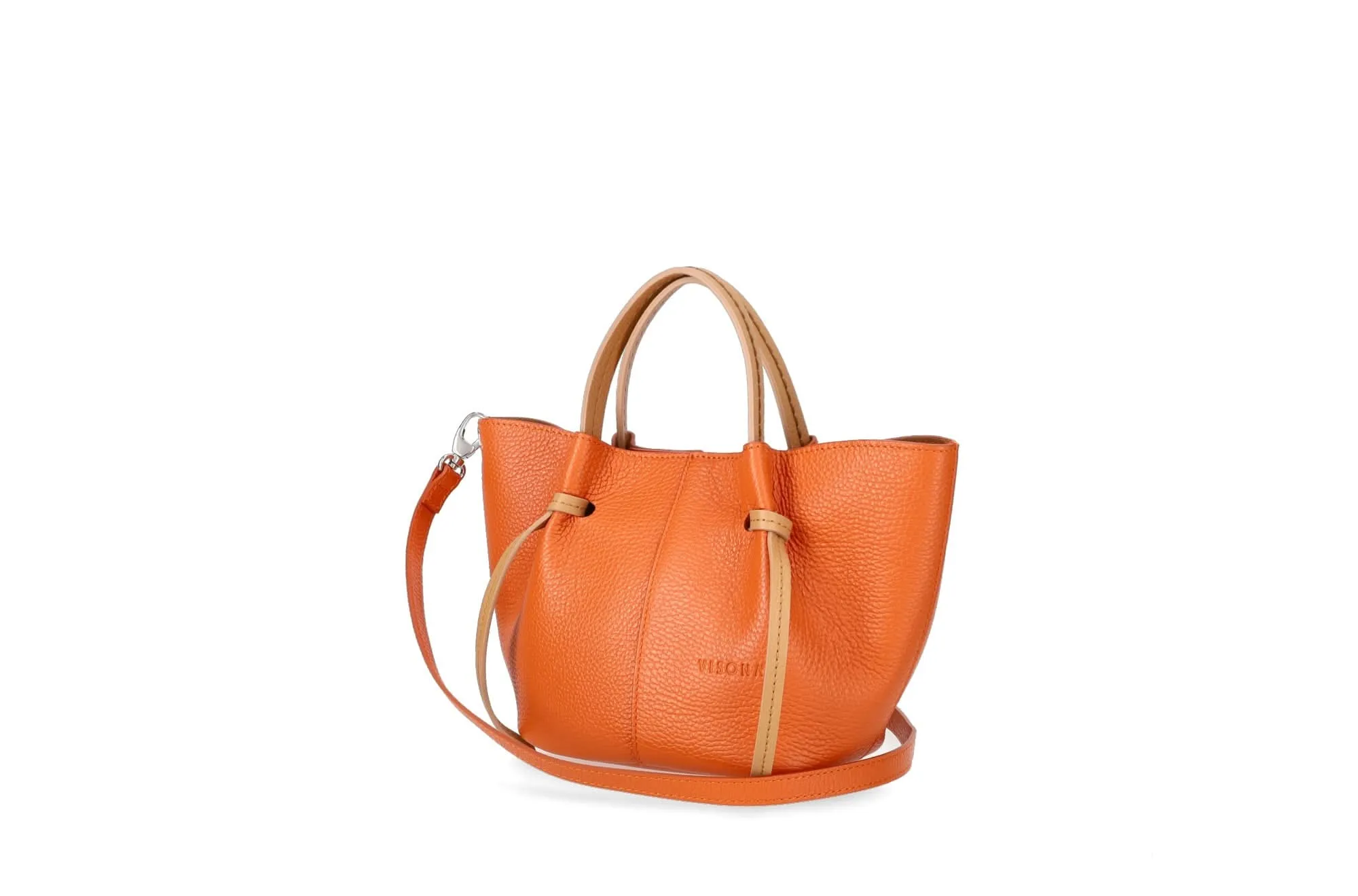 GIULIA Mini Italian Calf Leather Top Handle Bag by Visona'