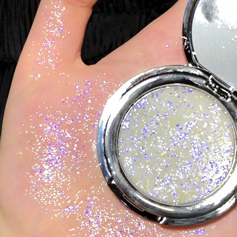 Glimmer Monochrome Sequins Highlight ElectroOptic Eyeshadow Compact