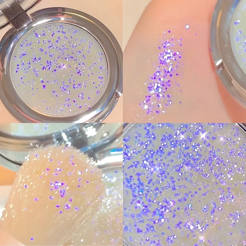 Glimmer Monochrome Sequins Highlight ElectroOptic Eyeshadow Compact