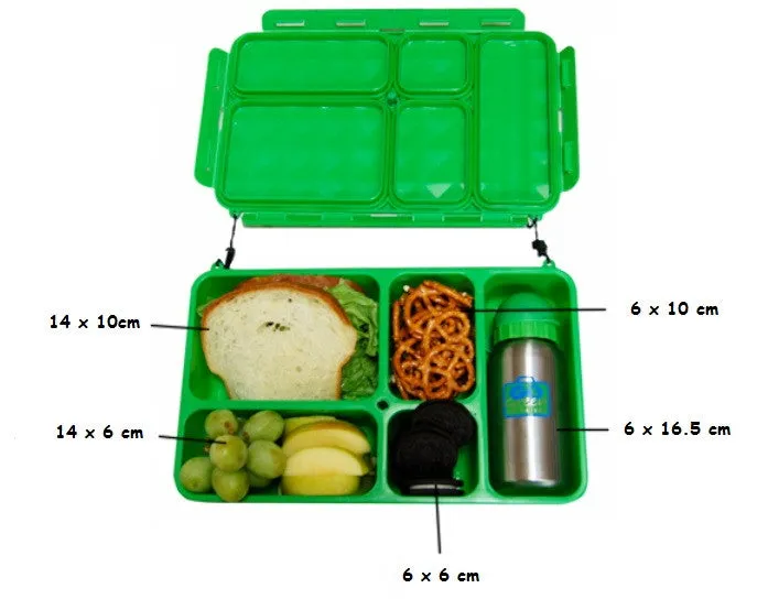 Go Green Lunch Box - Black Stallion with Green Box