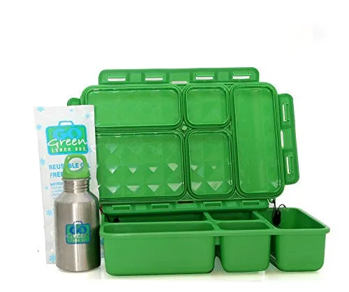 Go Green Lunch Box - Black Stallion with Green Box