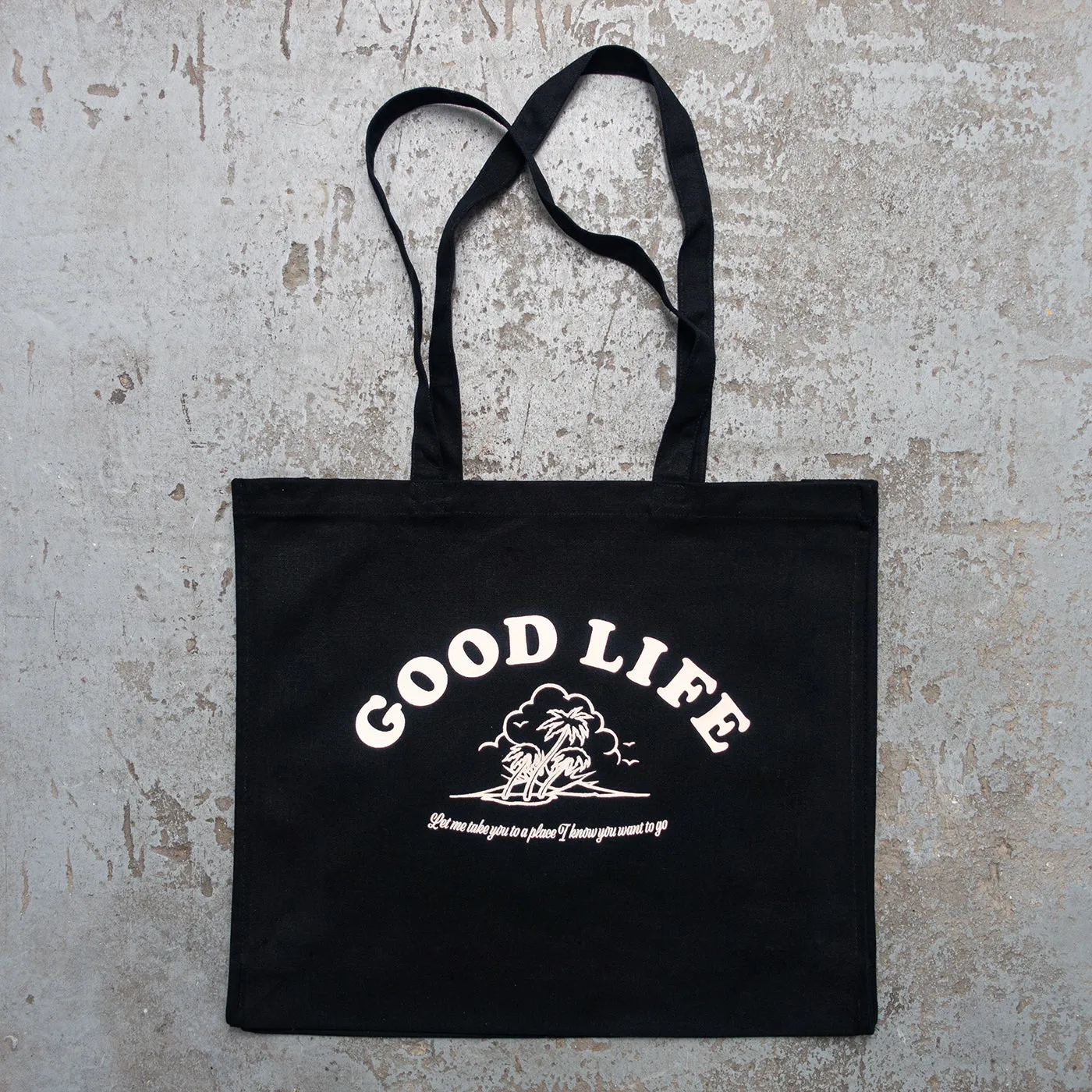 Good Life - Gusset Tote Bag - Black