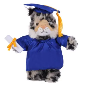 Graduation Stuffed Animal Plush Wild Cat Lynx 12"