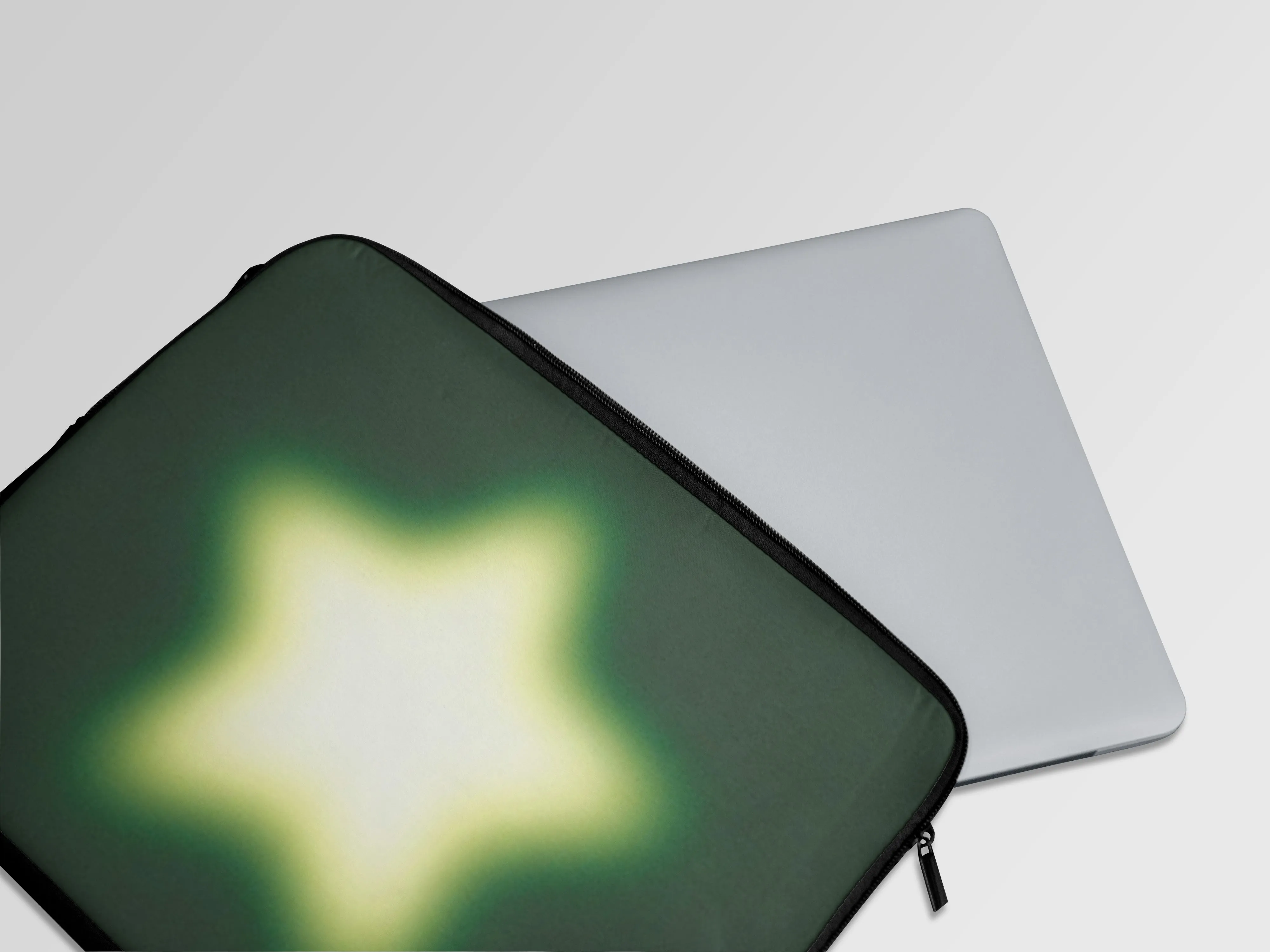 Green Aura Y2K Laptop Sleeve Bag