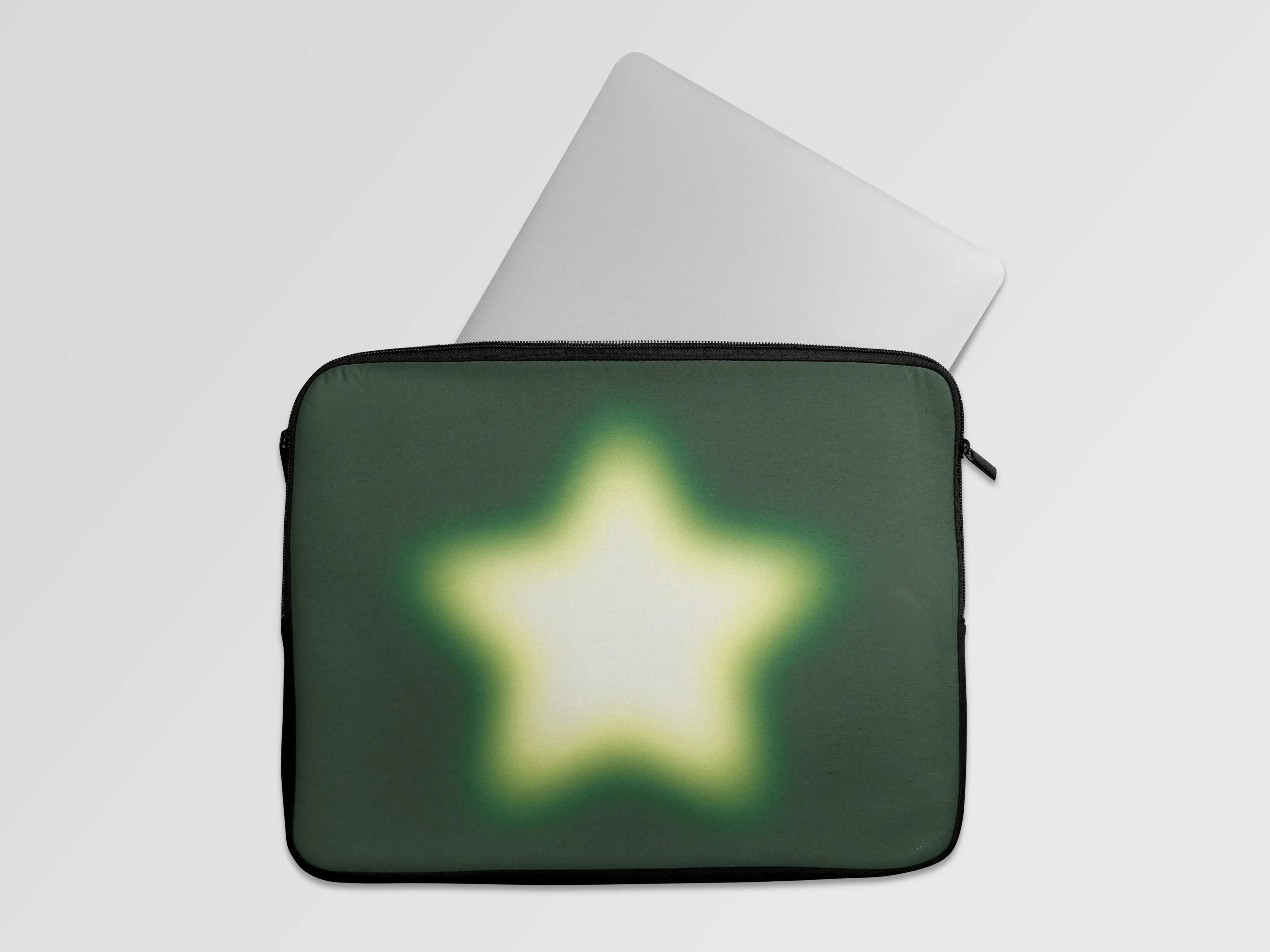 Green Aura Y2K Laptop Sleeve Bag