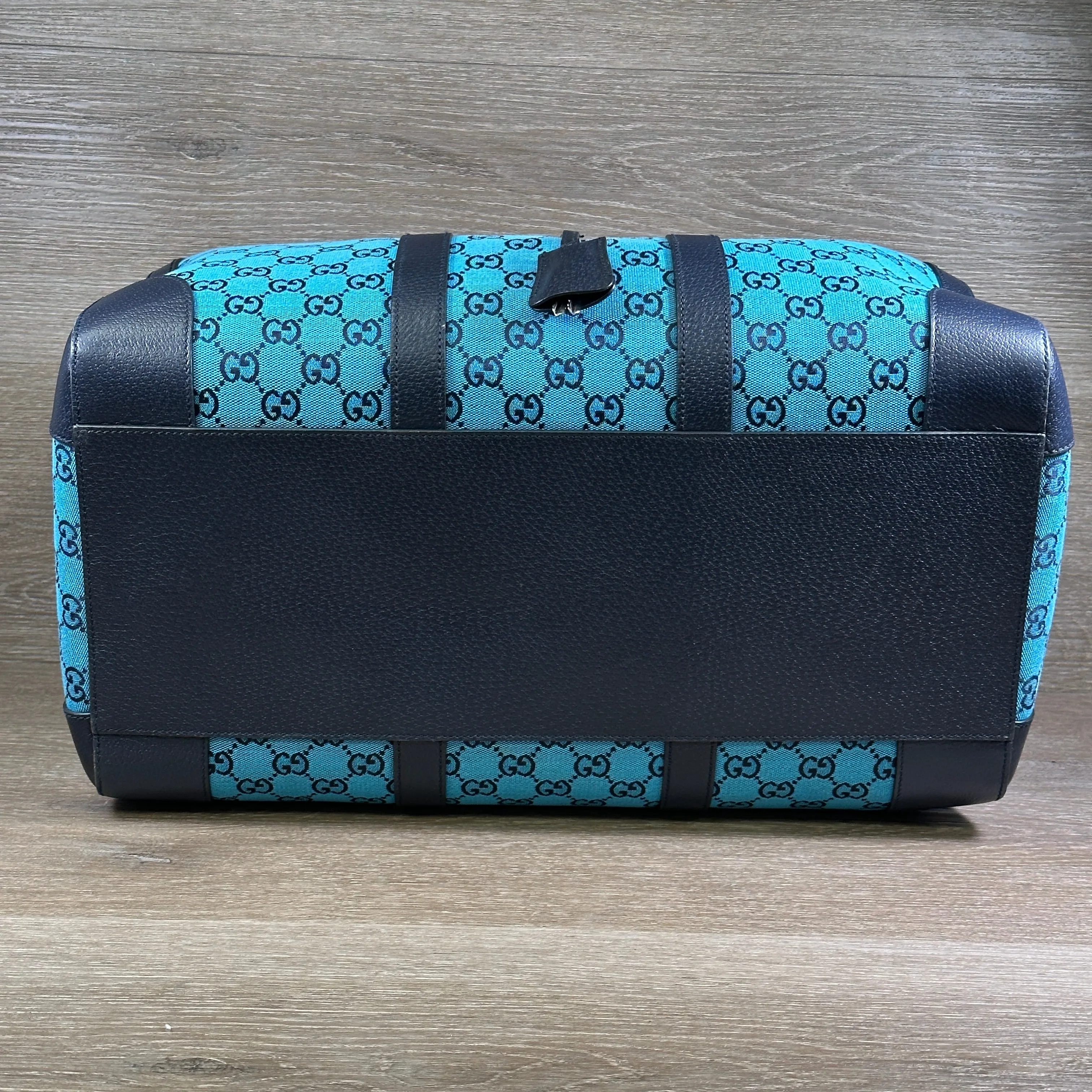 Gucci GG Quilted Canvas Duffle Bag - Blue