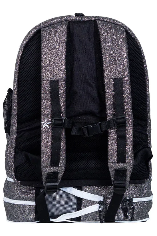 Gunmetal Rebel Dream Bag with White Zipper