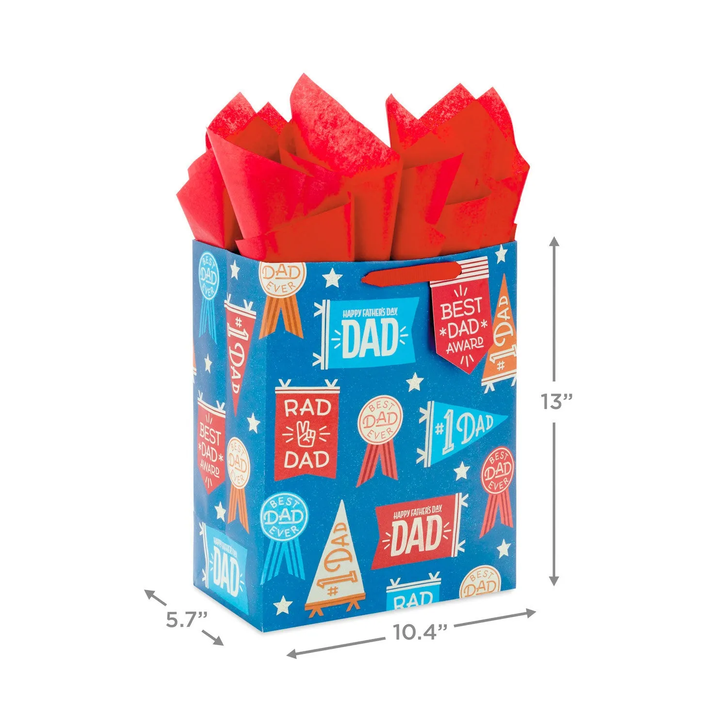 Hallmark 13'' Winning Dad Large Gift Bag With Tissue Paper