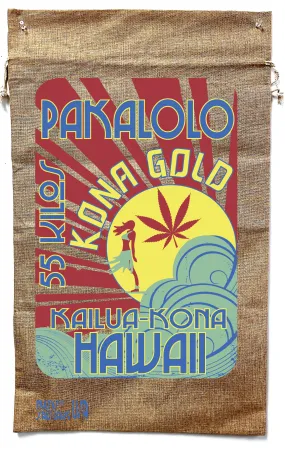 HAWAIIAN KONA GOLD MARIJUANA BURLAP BAG (Sold by the piece)