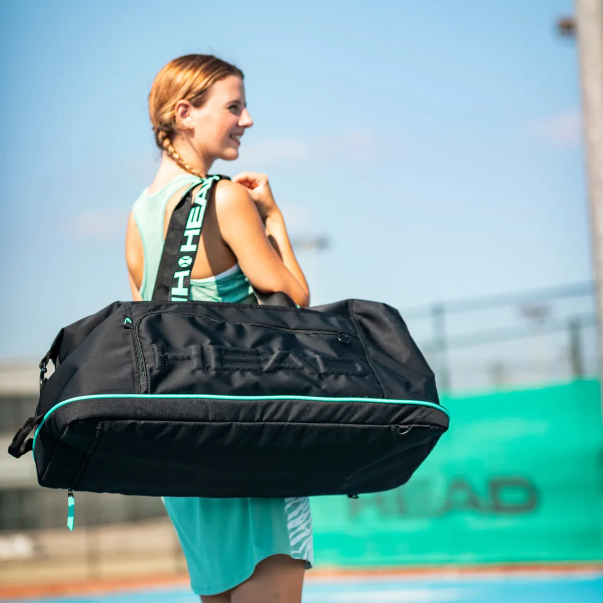 Head Coco Duffel bag - Black/Mint