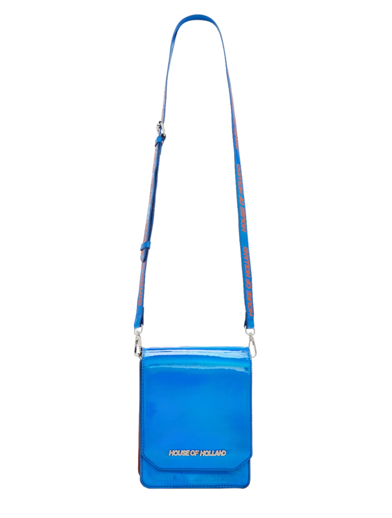 House Of Holland Multi-Pocket Crossbody Bag Blue