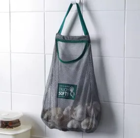 Household Wall Hanging Storage Net Bag, Washable Mesh Grocery Bags, Kitchen Onion Bag, Garlic Storage Basket, Multipurpose Breathable Fruit And Vegetable Bag