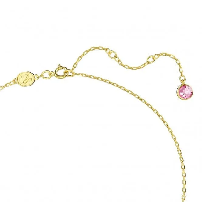 Idyllia Gold-Tone Plated Pink Butterfly Pendant 5658857