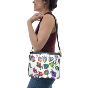 Indigenous Paisley White Small Shoulder Bag