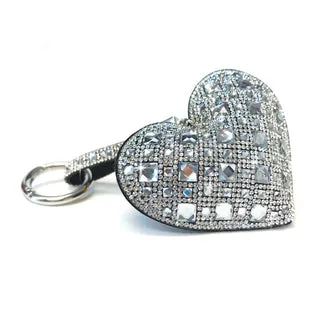 Jacqueline Kent Collection, JKKC113 Royal Ice Heart Purse Charm