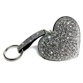 Jacqueline Kent Collection, JKKC113 Royal Ice Heart Purse Charm