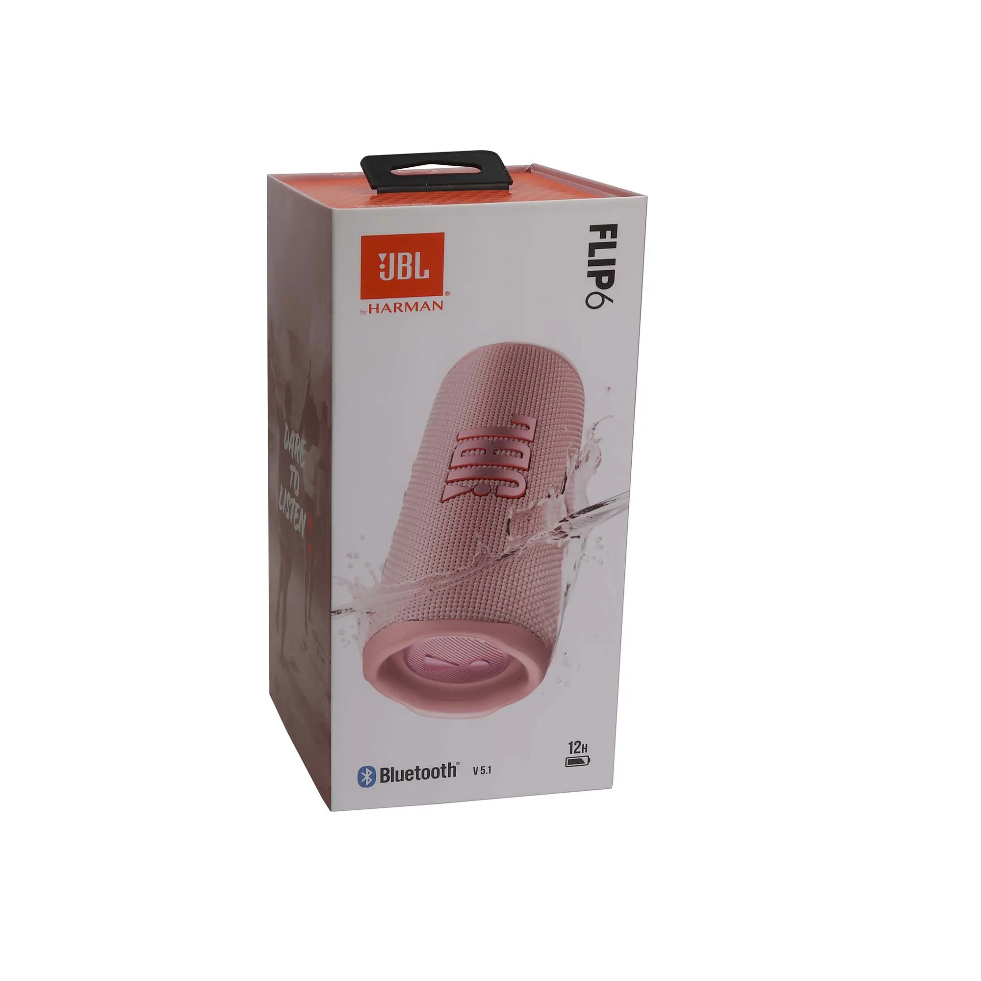 JBL Flip 6 Portable Waterproof Bluetooth Speaker Pink and JBL T110 in Ear Headphones Black