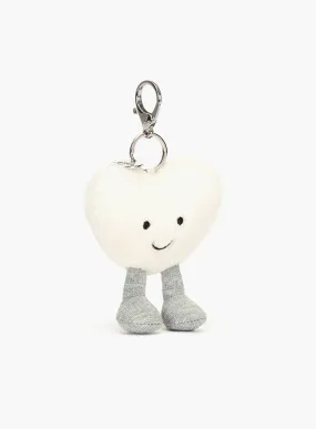 Jellycat Cream Heart Bag Charm