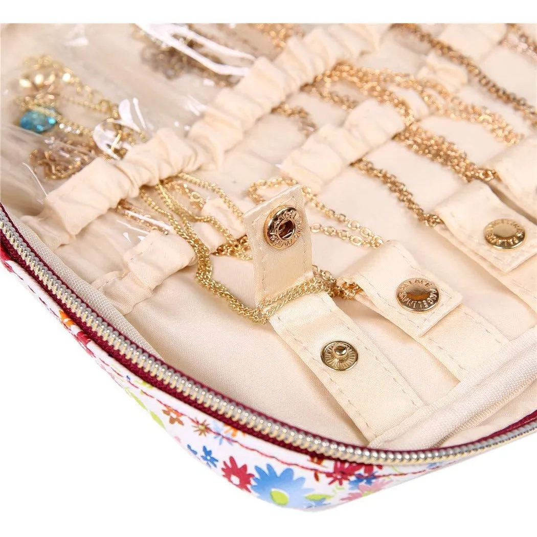 Jewelry Bag Large Blossom Wine