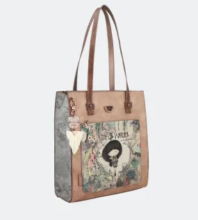 Jungle shopping bag with a front pocket