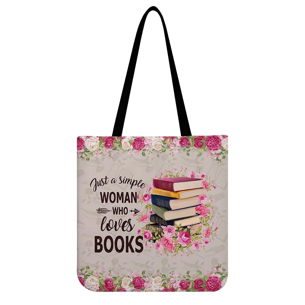 Just A Simple Woman Who Loves Books Book Lovers Gift TBF05