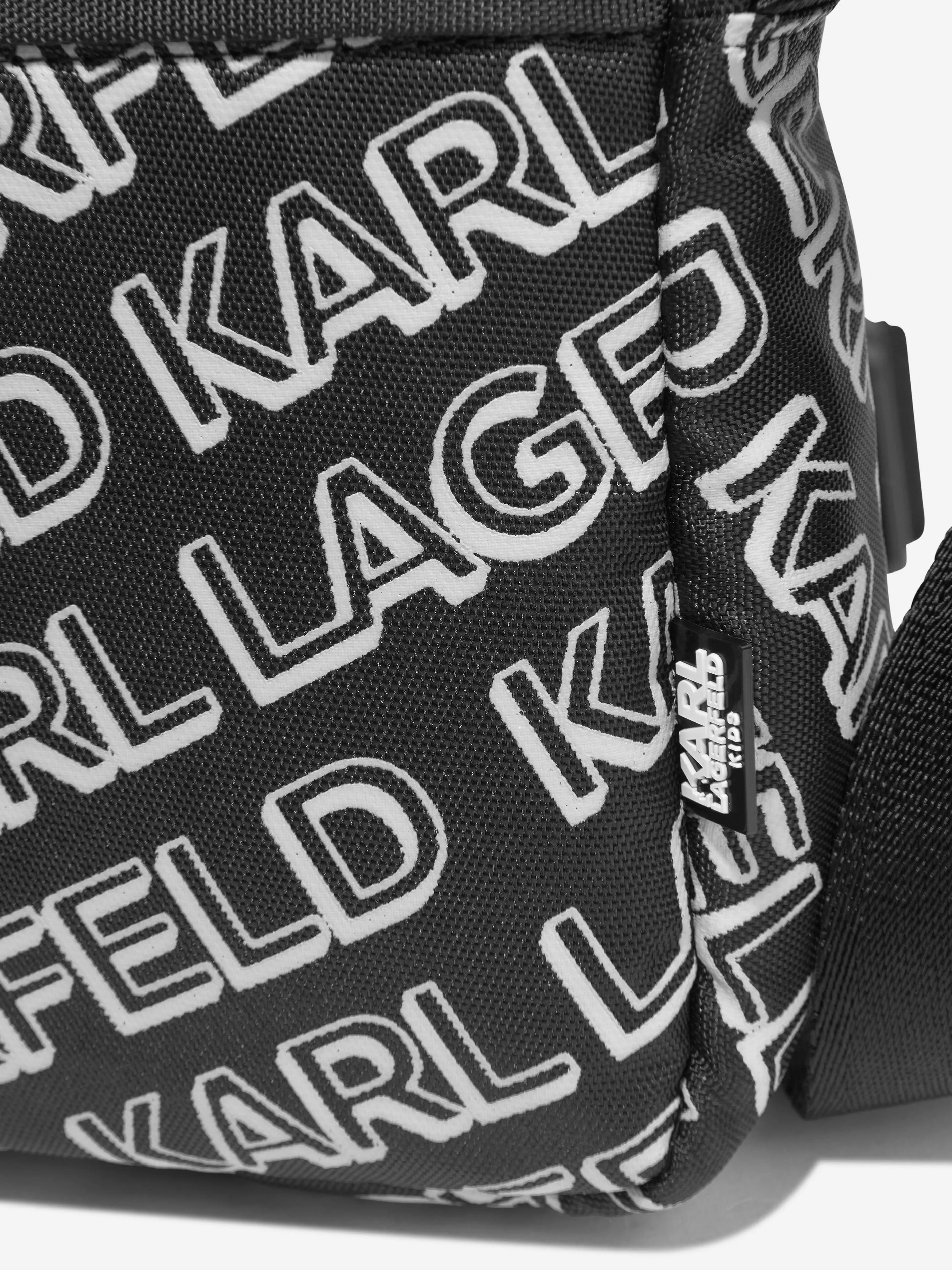 Karl Lagerfeld Kids Logo Pouch Bag in Black