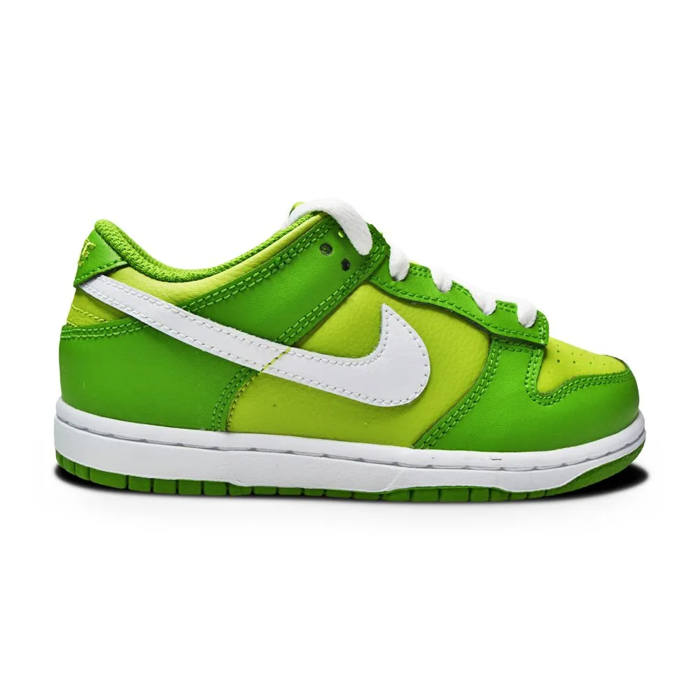 Kids Nike Dunk Low (PS) - DH9756 301 -  Chlorophyll White Vivid Green